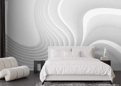 Abstract Futuristic Background. Circular Wave Design Wall mural