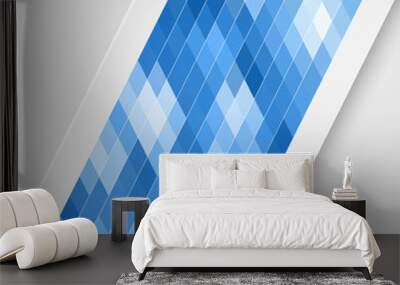 blue card background Wall mural