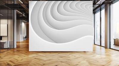 White Abstract Background. Modern Architecture Graphic Design Wall mural