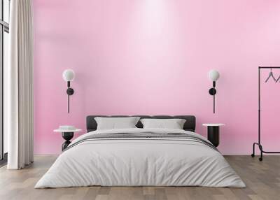 Pink background studio for product shoot with three lighting Wall mural