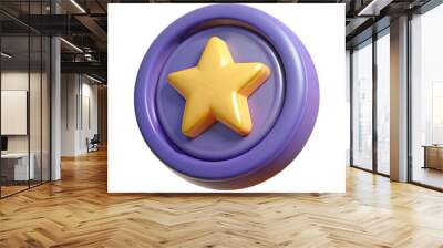 star icon button Wall mural