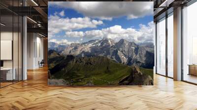 Italy beauty, Dolomites, Marmolada view from Sella Wall mural