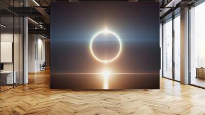 Minimalist and elegant lens flare design Wall mural