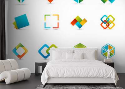 design elements - cubes Wall mural