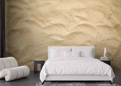 Beach sand texture background, summer Wall mural