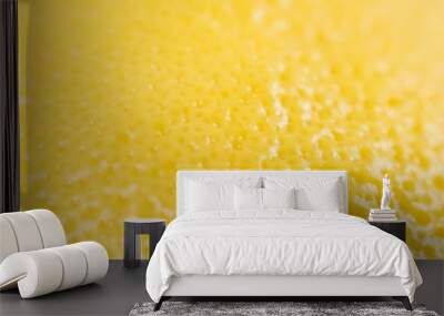 Yellow Lemon Peel Texture Macro Wall mural