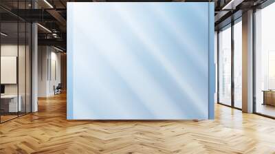 transparent glass on a blue background vector Wall mural