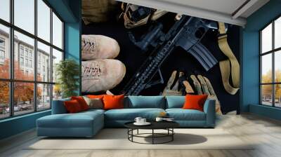 fusil de asalto m4 americano Wall mural