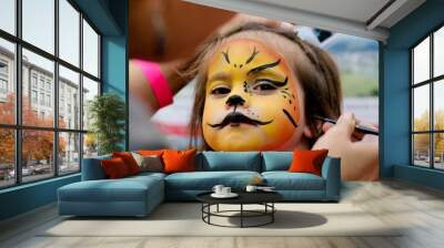 Face painting Wall mural