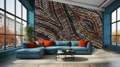 Pacific island weaving artwork Wall mural