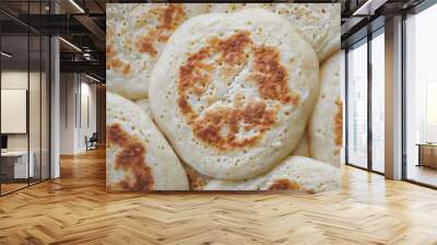 Pikelets food background Wall mural