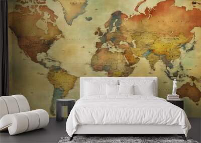 old world map Wall mural