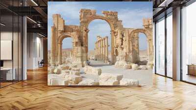 City of Palmyra -  ruins of the 2nd century AD Wall mural