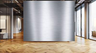 Brushed aluminum metal plate, useful for backgrounds Wall mural