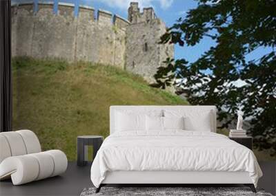 The defensive walls of Arundel Castle Wall mural