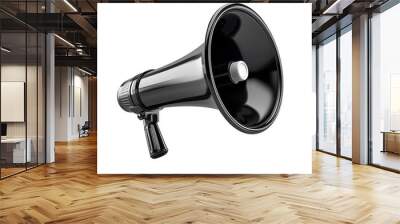 3d megaphone on isolated transparent background Wall mural