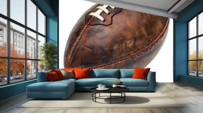 American football on isolated transparent background Wall mural