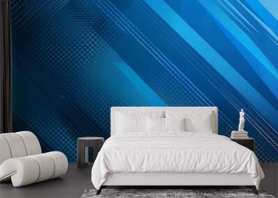 abstract blue modern background Wall mural