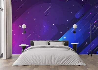 abstract blue modern background Wall mural