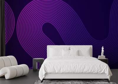 abstract dark purple pink background with llines Wall mural