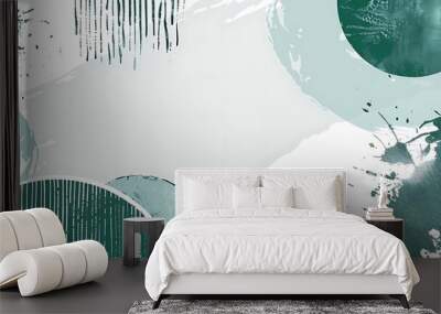 abstract green modern elegant background Wall mural