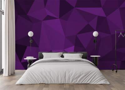 abstract purple background with triangles for business Wall mural