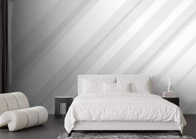 abstract white and grey striped background Wall mural