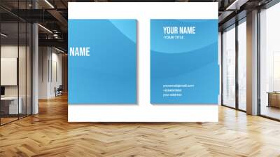 business card design with abstract blue sky background for business Wall mural