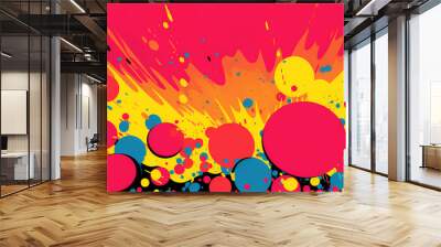 pop art background Wall mural