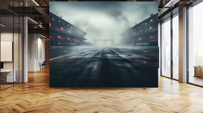 Racing tracks background Wall mural