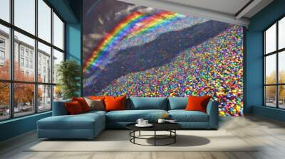 close up of colorful texture Wall mural