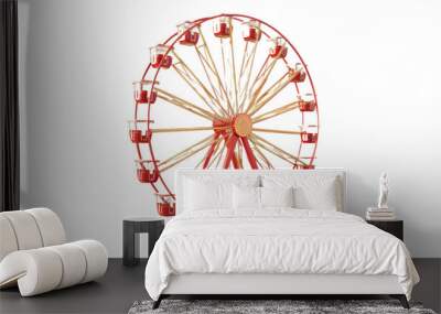 ferris wheel isolated on white.png Wall mural