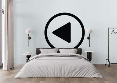 video player icon Wall mural