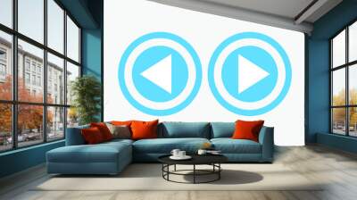 video player icon Wall mural