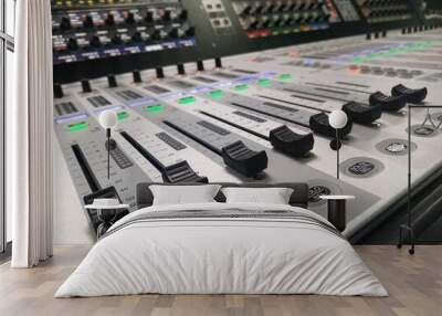 audio mixer console Wall mural