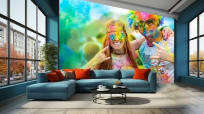 Holi paint festival Wall mural