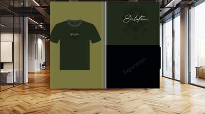 Evolution t shirt vector design Wall mural