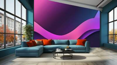 abstract background with waves Wall mural