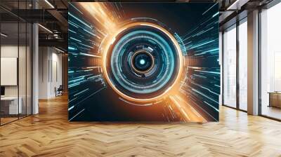 futuristic technology background Wall mural