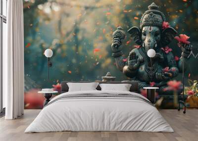 lord ganesha chaturthi, India culture and religion Wall mural