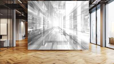 world futuristic hight tech corporate business technology background Wall mural