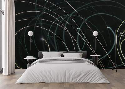 abstract background with circles Wall mural