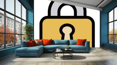 Lock Icon Element For Design Wall mural