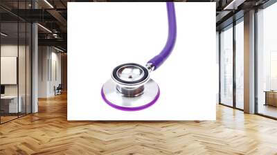 Close-up phonendoscope, stethoscope isolated on white Wall mural