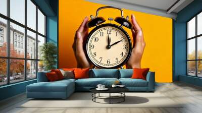 clock on the wall Wall mural