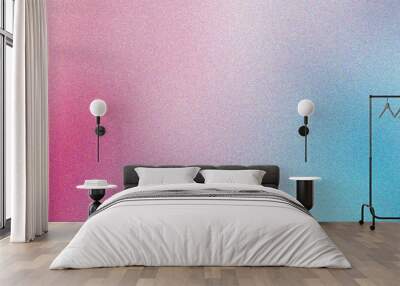 pink and blue abstract background design with noise texture effect for social kit Wall mural