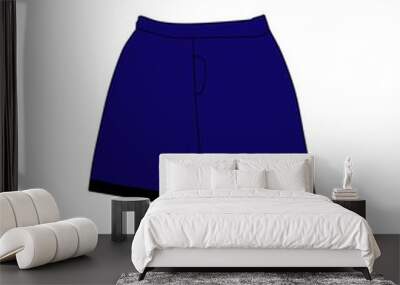 shorts cartoon photo illustration Wall mural