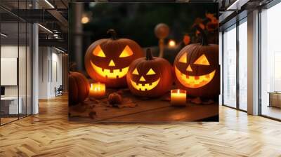 halloween pumpkin or jack o lantern Wall mural