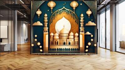 ramadan background or background ramadhan. ramadan wallpaper or wallpaper ramadhan. mosque background or design mosque Wall mural