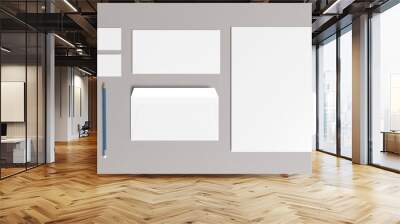 stationary blank mockup Wall mural